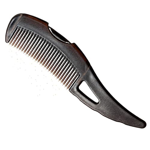 Dandruff Comb with Self-Cleaning Hollow Teeth & Massage Handle - Scalp Detox Comb for Flakes, Build Up Removal, Scalp Exfoliating Hair Brush for Women/Men/Kids - Image 1