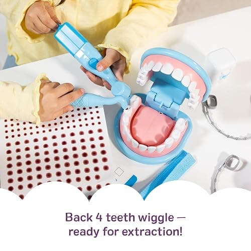 Melissa & Doug Super Smile Dentist Play Set, 25-Piece Dentist Kit with Oversized Teeth, Large Tools & Accessories, Kids Toys for Girls & Boys 3+ thumbnail 7