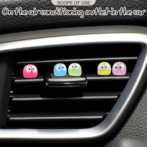 RAPUDA Cute Luminous Soot Sprites,35 Pcs Automotive Interior Decoration Accessories for Car Rearview Mirror and Dashboard,Cute Anime Decor for Home Garden Office,Funny Ornament Gifts(Multicolour) thumbnail 3