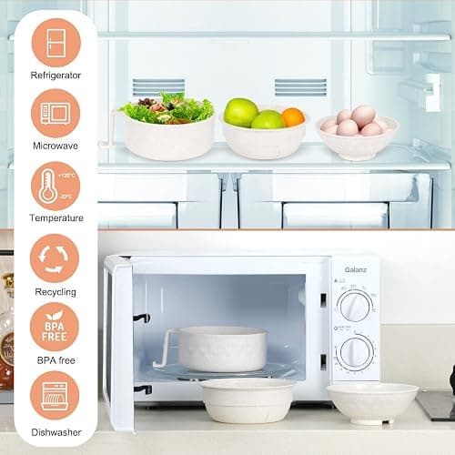 RORBAM Microwave Ramen Cooker,Ramen Bowl Set,Noodle Bowl With Chopsticks and Spoon,College Dorm Room Essentials for Girls for Boys, Apartment Essentials, Dishwasher-Safe,BPA-Free. (white) thumbnail 4