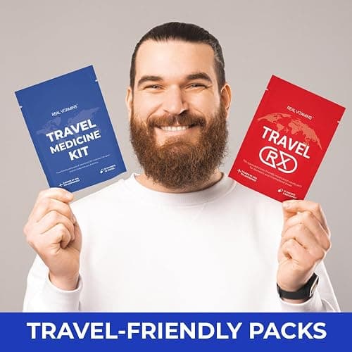 Travel Essentials Medicine Variety Pack with Travel RX Kit & Travel Medicine Kit for Travel, Work, Camping, Cruises - 37 Individually Wrapped Travel Size Medicine Packets (2 Pack) - 2 thumbnail 2