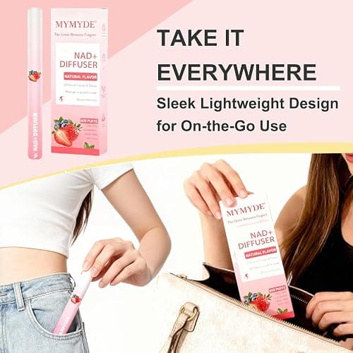 MYMYDE Herbal Diffuser Pen - Strawberry Mint Extract -Herbal Aromatherapy Stick -Lung Detox - Oral Freshening - Nasal Congestion Relief - for Women, Men and Friends thumbnail 4
