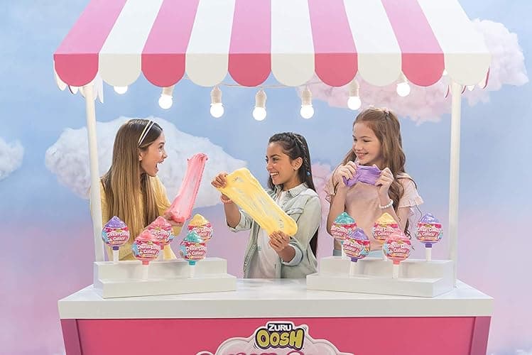 Oosh Slime Cotton Candy Cuties Series 2 by ZURU (Purple) Scented, Squishy, Fluffy, Soft, Stretchy, Stress Relief, Party Favors, Non-Stick with Collectible Cutie Slow Rise Toy thumbnail 2