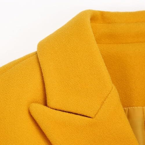 IDEALSANXUN Womens Fall Winter Wool Coats Double Breasted Midi Peacoat Trench Coats thumbnail 6