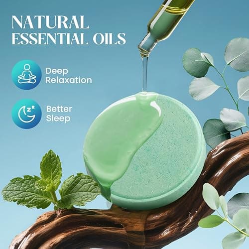 Bofuoos Shower Steamers Aromatherapy, Birthday Gifts for Men Teen, Stocking Stuffers White Elephant Christmas Gift for Adults, Natural Essential Oils Bath Bombs Relaxation SPA – 15 Tablets thumbnail 3