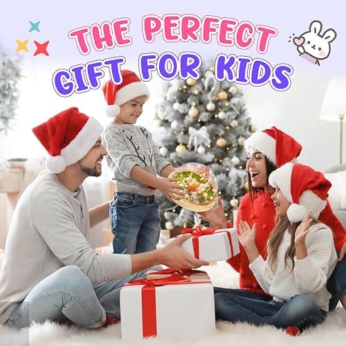 Make Your Own Night Light ,Rabbit DIY Kits,Bunny Toys for Kids Ages 4-8 ,Arts and Crafts Lamp Project for Girls(USB Upgrade Edition),Gifts for 4 5 6 7 8 9 10 Year Old Girl with Greeting Card thumbnail 5