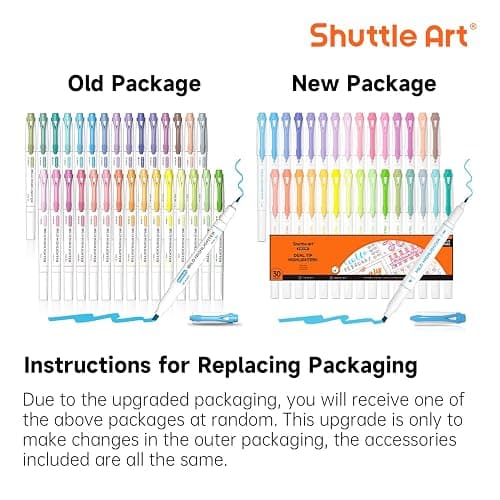 Shuttle Art 30 Colors Highlighters, Pastel Highlighter Pens Assorted Colors, Dual Tip Mild Color Highlighter Markers, Perfect for Teens, Kids and Adults Coloring, Underlining, Highlighting thumbnail 8