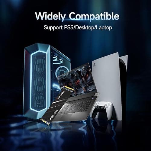 Fanxiang 1TB NVMe SSD PCIe Gen4 M.2 Internal Gaming SSD for PS5, Up to 4800 MB/s, 3D NAND SLC Cache Solid State Drive Upgrade Storage for PC/Laptops S690Q thumbnail 6