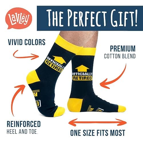 Lavley Funny Socks for Men - Cool gifts for Father's Day, Birthdays, and Christmas Stocking Stuffers thumbnail 2