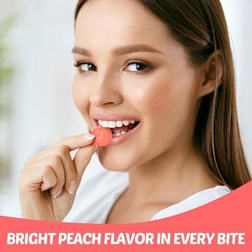 AMOS Peelerz Gummy Peach Candy, Peelable Fruit-Shaped Candy, 8.47oz Box with 10 Individual Packs – Fun Peeling Gummy Snack Made with Real Juice thumbnail 7