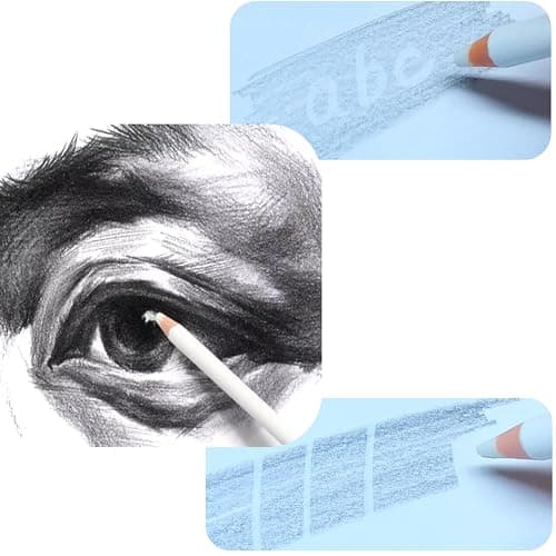CFCDHD Pencil Shaped Erasers, Precision Pencil Erasers 10 Pack | Erasers for Sketching, Drawing, Artists & School Homework thumbnail 5