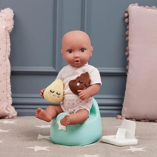 LullaBaby – Potty Training Accessory With 2 Sounds – 14-inch Baby Doll Accessories – Plushies, Diaper, And Pretend Wipes – Imaginative Play – Toys For Kids Ages 2 & Up – Baby Doll Potty Set thumbnail 2