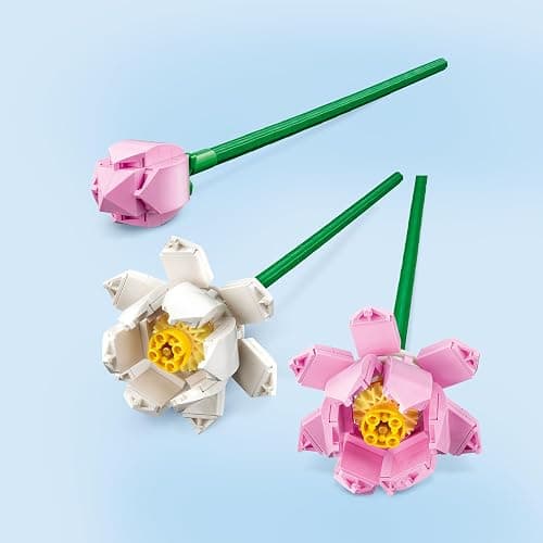 LEGO Lotus Flower - Building Toy for Kids, Girls & Boys, Ages 8+ - Artificial Lotus Flowers for Home Decor & Display - Creative Gift Idea for Her & Him - 40647 thumbnail 4