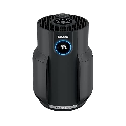 Shark Air Purifier for Home, NeverChange, for Large Room, HEPA-Exceeding Filter, Captures Pollutants, Pet Dander, Dust, Odor, Smoke, and More, Odor Neutralizer, HP152, Charcoal - Image 1