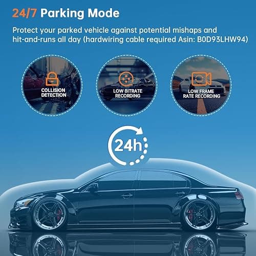 Dash Cam Front and Rear Camera, 1440P+1080P QHD Dual Channel Dashcam for Cars, Mini Car Camera, 2 inch IPS Screen, 32GB Card Included, WDR Night Vision, 24 Hours Parking Monitor, G-Sensor thumbnail 6