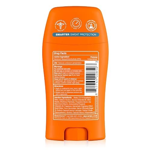 Carpe 100-Hour Antiperspirant Deodorant, Mountain Breeze - 2 Pack | Dermatologist Tested - 100 Hr Sweat & Odor Control - Free from Baking Soda & Parabens - Clinical Strength Deodorant - 2 Pack thumbnail 10