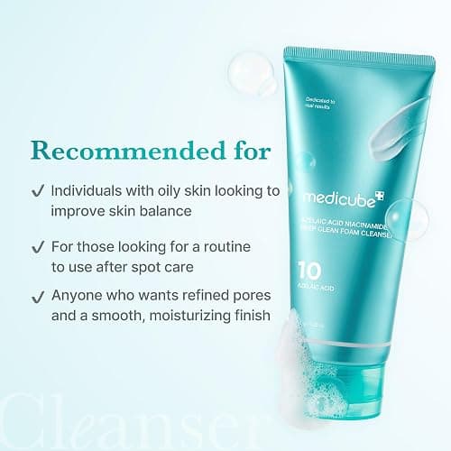 medicube Azelaic Acid Gummy Whip Cleanser | Cleansing Foam For Troubled Skin | Use After Spot Care & Excess Sebum Control | Niacinamide, Glycerin | Soothing, Pore Cleansing Face Wash | Korean Skincare thumbnail 5