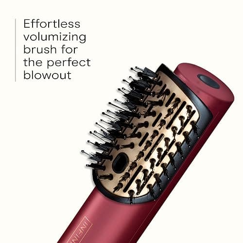 Infiniti PRO CONAIR 5-in-1 Hair Drying Wand, Straightener, and Styler, Ionic All-in-One Digital Motor Blow Dryer, Includes 4 High-Performance Attachments, Cherry Red thumbnail 3