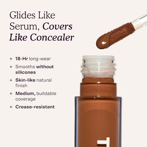Tower 28 Swipe Serum Hydrating Concealer, 3.0 Light/Warm Peach (0.22 oz) | Hydrating Medium Coverage Concealer & Under Eye Brightener with Hyaluronic Acid & Centella, Face Makeup for Sensitive Skin thumbnail 4