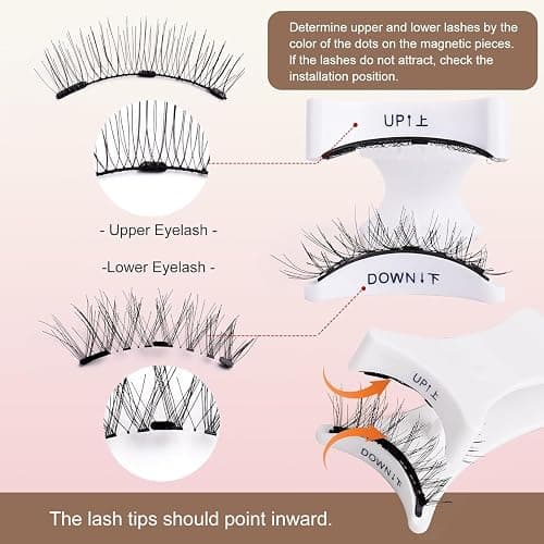 (1 Pair) CT10-2 Newly Upgraded Soft Magnetic Eyelashes - Natural Look, Reusable with Applicator, Glue-Free Magnetic Lashes Kit for Effortless Wear & Removal thumbnail 5
