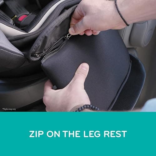 Evenflo Revolve360 Extend Convertible Car Seat with 360 Degree Rotation, Extended Rear-Facing, Forward-Facing, Booster Mode, and Secure Latch Install, Revere Gray thumbnail 8