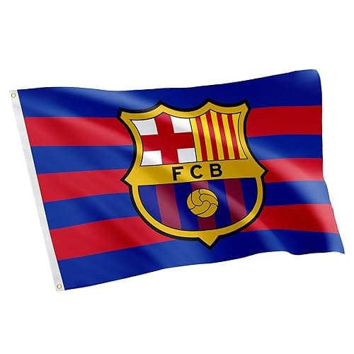 Desert Cactus FC Barcelona Flag Barça Barca Football Futbol Soccer 100% Polyester Indoor Outdoor 3x5 feet Banner (Flag E)