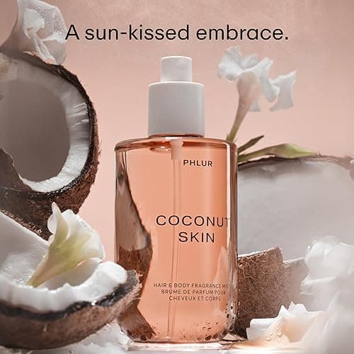 PHLUR Coconut Skin Body Mist - Hair & Body Fragrance Mist - Coconut Body Spray with Caramel, White Florals, Sandalwood & Amber (8 Fl Oz) thumbnail 3