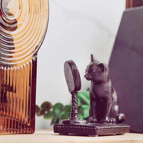 Young's Inc. Cat Figurine - Cute Cat Statue - Whimsical Cat Decor for Cat Lovers - Cat Collectibles and Meditation Decor - Cat with Eye Glasses - 4'' L X 3'' W X 5'' H thumbnail 6