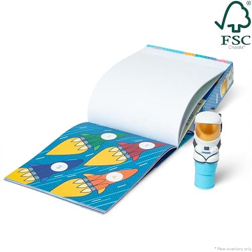 Melissa & Doug Sticker Wow!™ 24-Page Activity Pad and Sticker Stamper, 300 Stickers, Arts and Crafts Fidget Toy Collectible Character – Astronaut - for Kids Ages 3+ - FSC Certified thumbnail 6