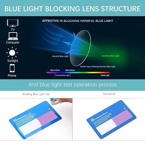 Oilway Blue-Light Blocking Glasses Computer Reading/Gaming/TV/Phones Glasses Fashion Anti Eyestrain UV Glasses for Women Men thumbnail 4
