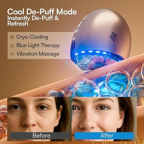 INIA 7-in-1 Red Light Therapy for Face and Neck Gua Sha Facial Massager Tool Device with Thermal and Cryo Mode for Puffiness & Firming Skincare Tool thumbnail 7