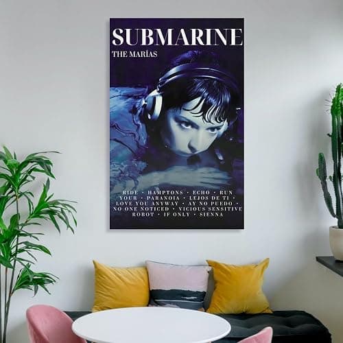 The Marias Submarine 1 Canvas Poster Bedroom Decoration Landscape Office Valentine's Birthday Gift Unframe-style08x12inch(20x30cm) thumbnail 6