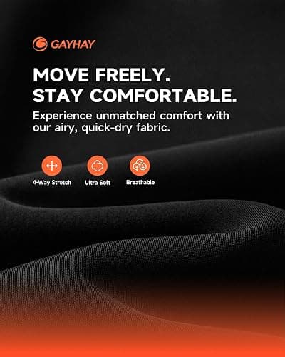 GAYHAY Running Shorts for Women - Athletic Quick Dry Sports Womens Shorts High Waisted Gym Workout Black Shorts with Pockets thumbnail 5