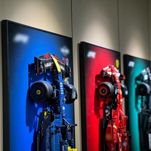 iLuane Display Wallboard for Lego Technic Oracle Red Bull Racing Car 42206, Adult Collectibles Wall Mount, Home or Office Décor, Gradient Color (No Car Included) thumbnail 6