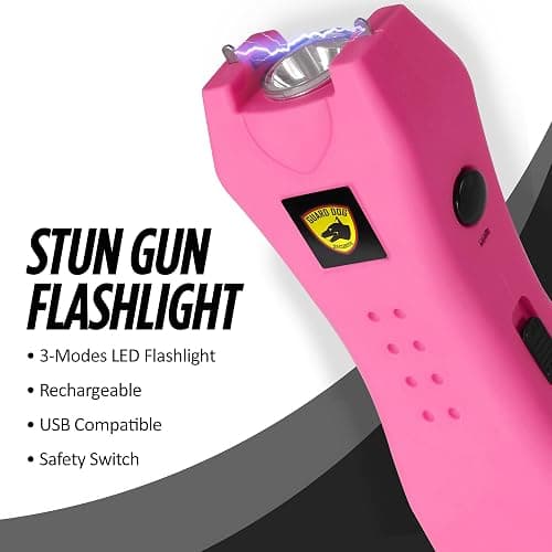 Guard Dog Security Pepper Spray and Stun Gun Flashlight, Rechargeable, Self-Defense Keychain for Women, Pepper Spray Stun Gun Combo, Personal Security Value Set, Rechargeable Flashlight, 0.5 fl oz thumbnail 2