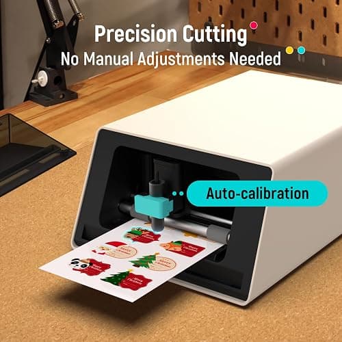 Liene PixCut S1 Color Sticker Printer & Cutting Machine - All-in-One Sticker Maker for DIY Crafts, Custom Labels & Gifts. Thermal Dye-Sublimation Photo Printer, 300 DPI, Precise AI Auto-Cutting thumbnail 4