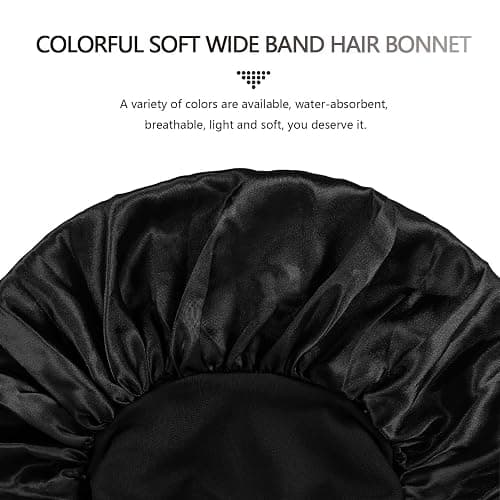 2 Pieces Bonnet Satin Cheveux Nuit, Bonnet en Soie pour Femme thumbnail 6