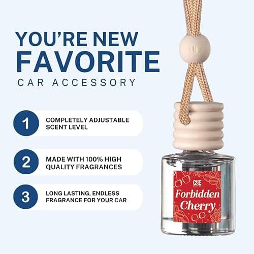 CANDECraftCo Car Air Hanging Fragrance Oil, Car Auto Freshener for Essential Oils, Scents Fragrance Aromatherapy Automobile Diffuser, Long Lasting (Campfire Marshmallow) thumbnail 6