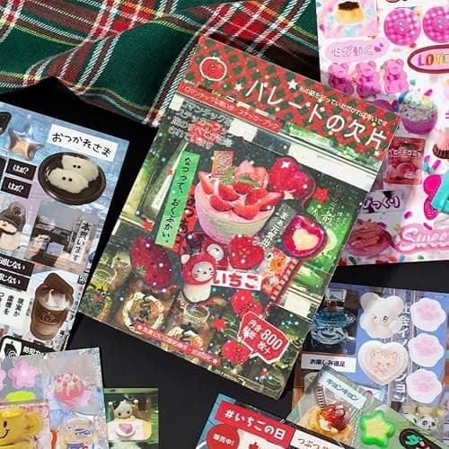 45 Pieces of Japanese Ancient Comic Style Material Handbook – 800+ Designs in 1 Book, Aesthetic Stickers with Retro Manga Vibes, DIY Art Illustrations Stickers Book for Journaling, Scrapbooking(3 SET) - 3 Set thumbnail 2
