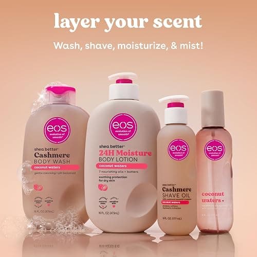 eos Cashmere Shave Oil – Coconut Waters, Moisturizing Shave Oil with Shea Butter & Glycerin, Helps Prevents Irritation & Razor Burn, Vegan, 6 fl oz thumbnail 8