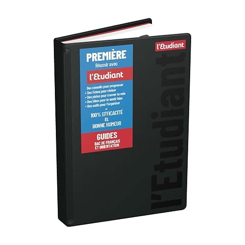 L'ETUDIANT BAC PREMIERE Agenda Scolaire 2025 2026 Couverture ouatinée 12x18cm journalier - Noir thumbnail 6