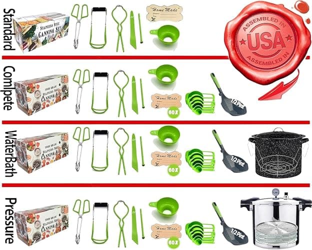 Canning Supplies-24 Qt. Water Bath Canning Pot with Rack & Lid -Starter Kits Set for Beginners - Stainless Steel Water Bath Canner Kit & Rack-Rack, XL Ladle, Measuring Cups, Kitchen Funnel by Supa Ant thumbnail 5