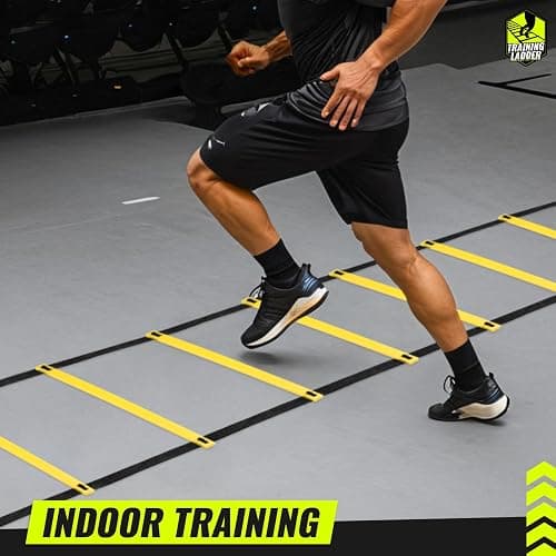 Teenitor Agility Ladder Speed Ladder Training Ladder for Soccer, Speed, Football Fitness Feet Training Carry Bag Agility Training Equipment 13 rungs, 23 feet thumbnail 6