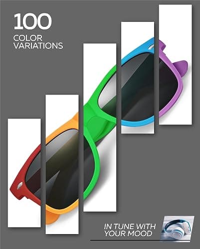 Retro Rewind Polarized Sunglasses for Men and Women - UV Protection Classic Sun Glasses thumbnail 6