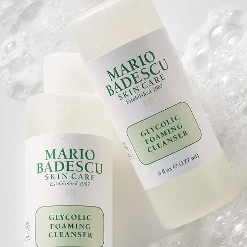 Mario Badescu Glycolic Foaming Cleanser for All Skin Types| Exfoliating Face Wash with Glycolic Acid & Aloe Vera| Visibly Evens Skin Tone & Texture thumbnail 8