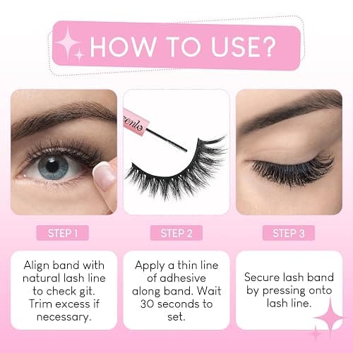 Azenlo False Eyelashes 20 Pairs Wispy Lashes Faux Mink Lashes 14mm 3D Fluffy Cat Eye Lashes （style 20-061) thumbnail 6