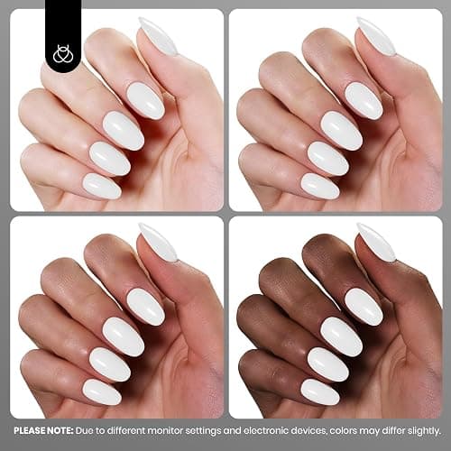 Beetles White Gel Polish - Hema-Free French Gel Nail Polish High Gloss Colors Soak Off Pure White Rhythm Nail Polish Nail Art Manicure Salon White Color Bottle | Soak Off Pure White Rhythm Nail Polish Nail Art Manicure Salon White Color Bottle thumbnail 5