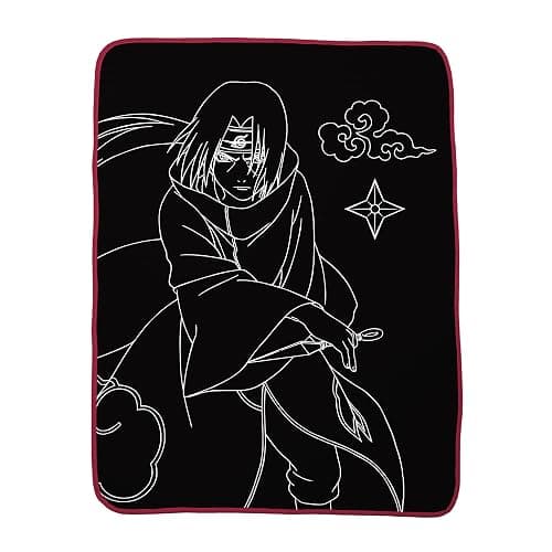 Collectibles Naruto Itachi Anime Bedding Super Soft Micro Raschel Throw, 46 in x 60 in, (Official Licensed Product) by Franco - Image 1