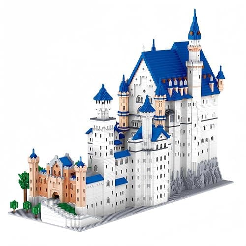 alltogetho Huge Swan Stone Castle Micro Mini Blocks – 10000pcs Challenging Building Set, High-Difficulty 3D Puzzle, Ultimate Achievement, Cool Decorative Piece, Perfect Time-Killer - Image 1