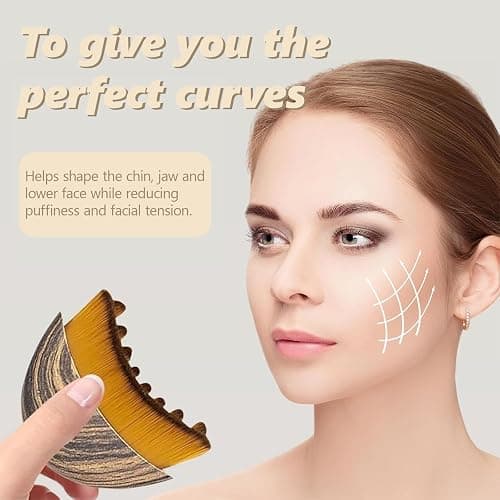 Lymphatic Drainage Massager Face, Lymphatic Contour Face Brush, Dry Brushing with Ergonomic Design to Relieve Fatigue & Fit Skin Precisely (1PCS) thumbnail 6